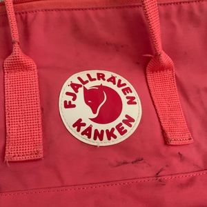 Pink/red Fjallraven Kanken -used